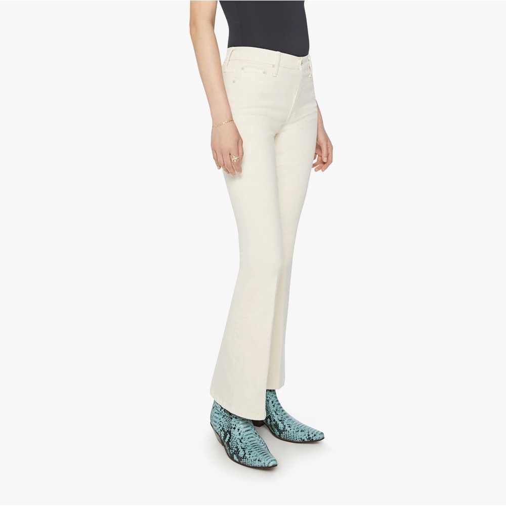 Mother Denim The Weekender Eggnog off white color NWT perfect size 32